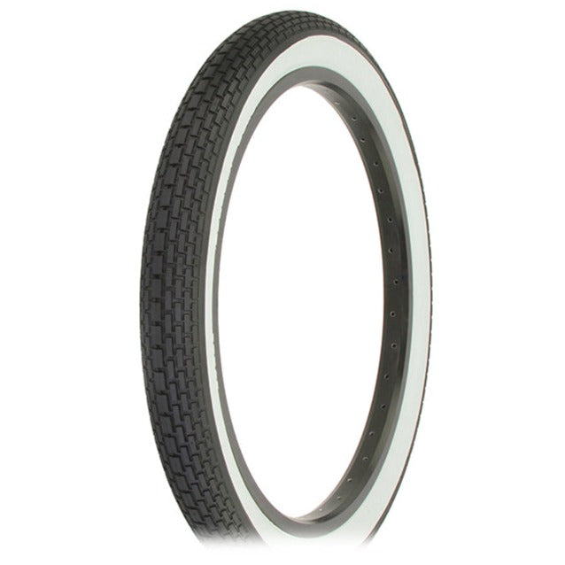 20x2.125 Duro Westwind Brick Tread Tire - Black w/ Whitewall