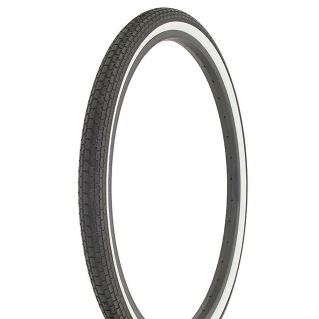 24x1.75 Duro Westwind Brick Tread Tire - Black w/ Whitewall