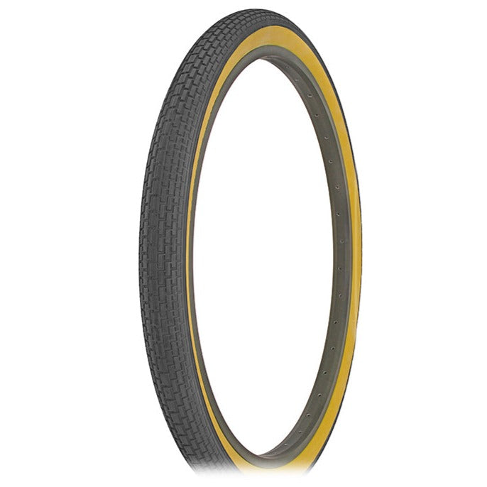 26x2.125 Duro Westwind Brick Tread Tire - Black w/ Gumwall