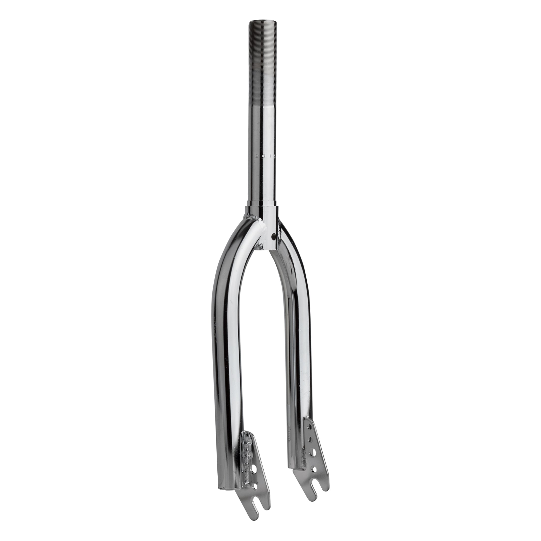 16" 1" Threaded BMX Fork - Headtube w/ 4 hole dropout - Chrome
