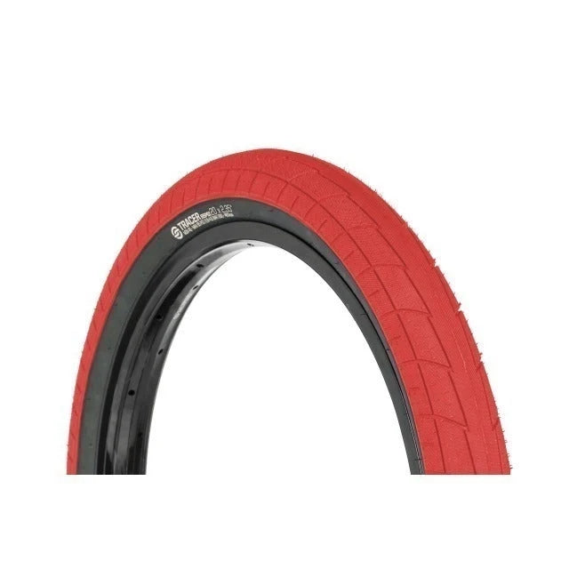 16x2.20 Salt Tracer BMX Tire - Red w/ Black Sidewall