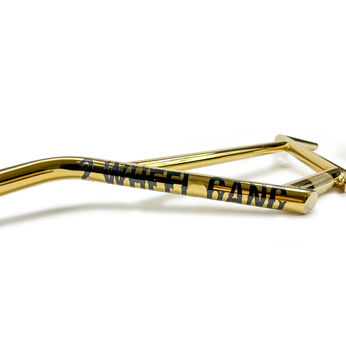 2 Wheel Gang Extendo 4pc Chromoly BMX Handlebars 7.5 Gold BMXGuru C W Cycle