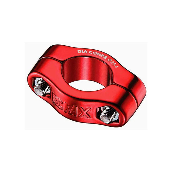 Dia-Compe MX1500 2-Bolt Seatpost Clamp - 25.4mm - Red - BMXGuru
