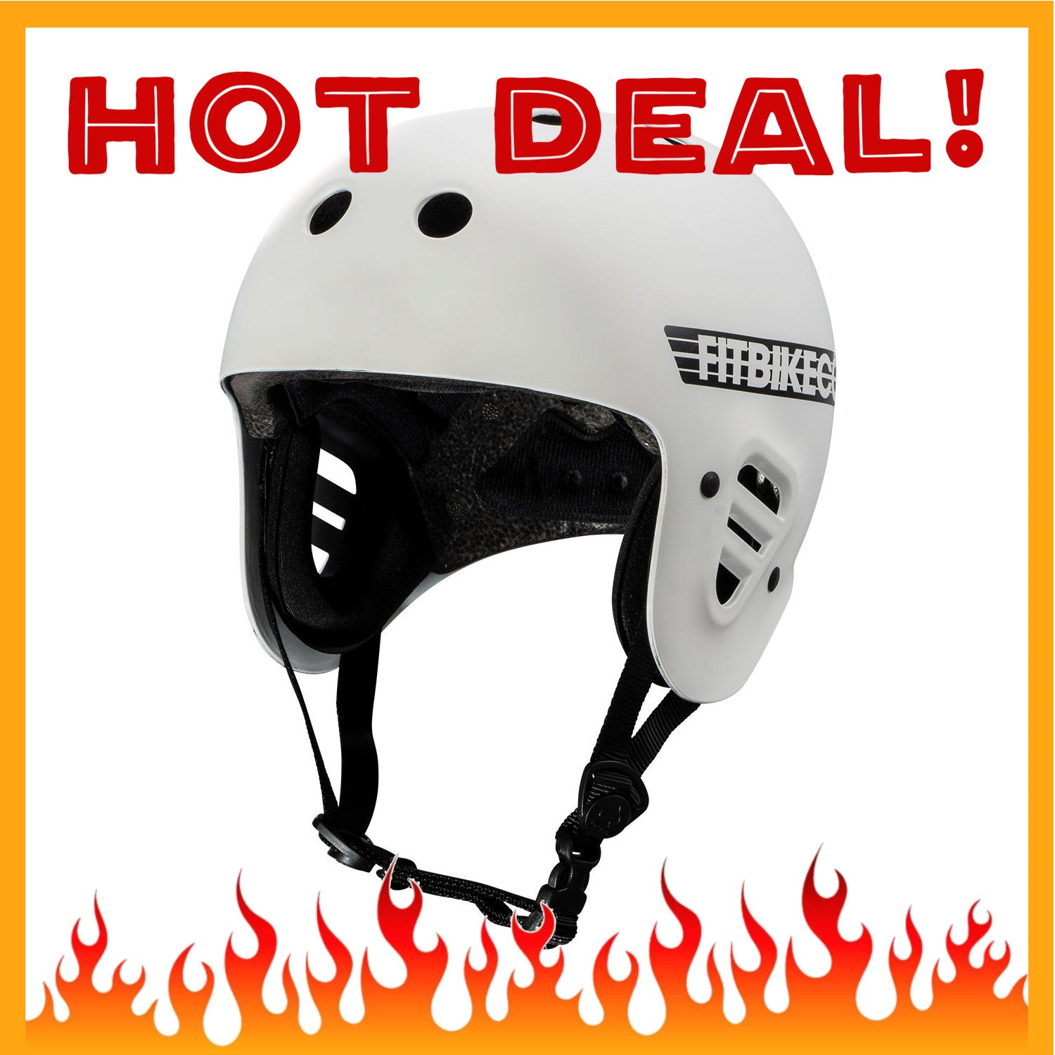 Pro-Tec / Fit Bike Co. Full Cut Certified Skate Helmet - Large 58-60cm - White