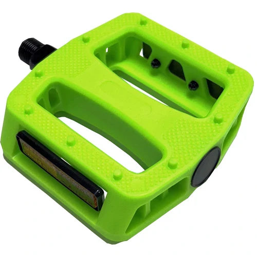 Green pedal on white bakground