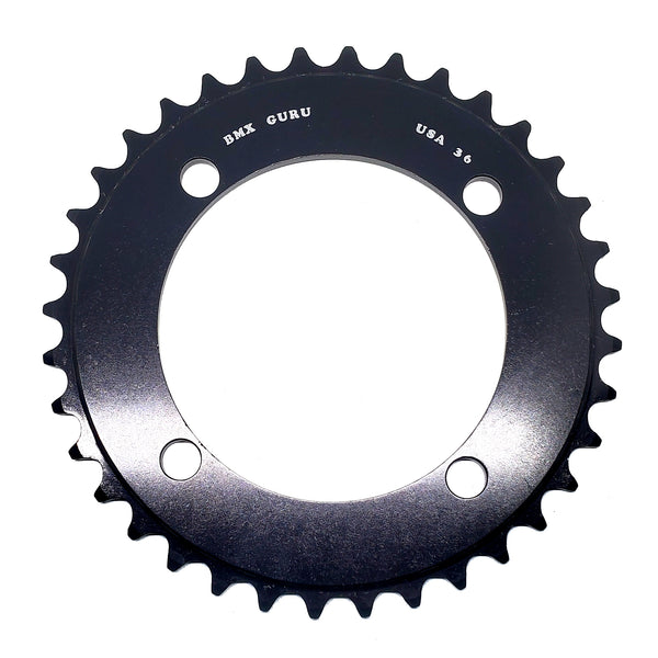 AbsoluteBLACK Oval 110BCD 4B 36t 2x Chainring Black