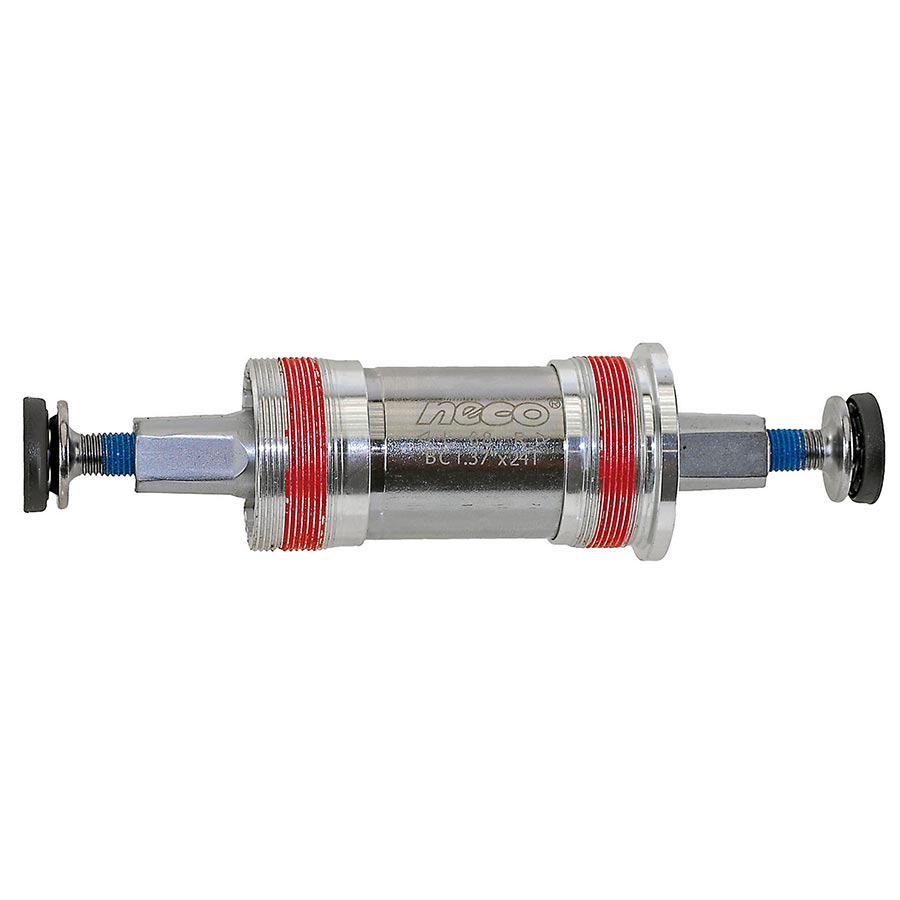 Bicycle hub with red and blue accents on a white background
