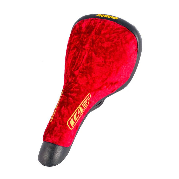 Shadow Conspiracy Penumbra Jones Series 11 Railed BMX Seat - Red Crushed Velvet
