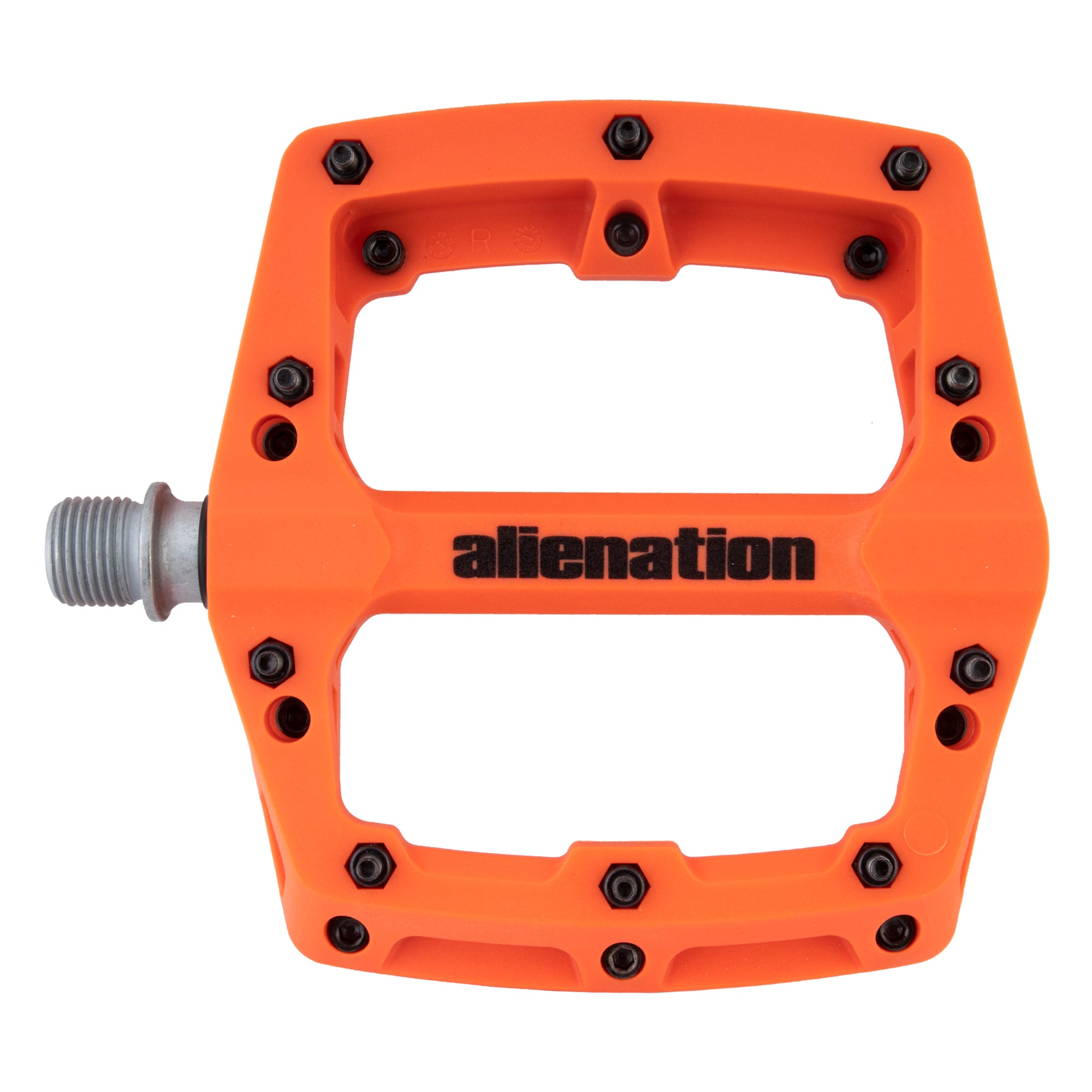 mtb pedal orange Alienation Foothold Pedals Orange