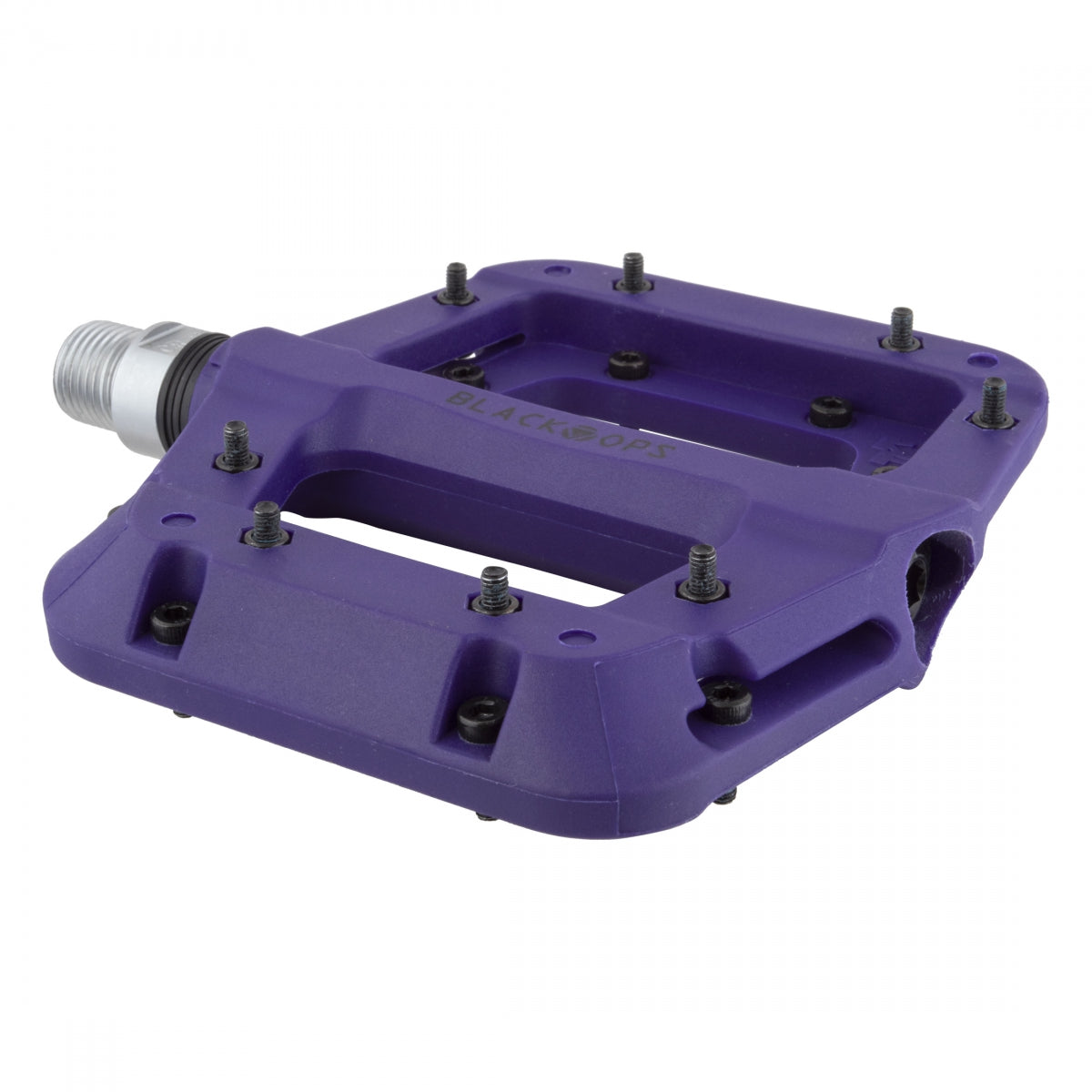 BlackOps Park Rat Fiber Sealed BMX Platform Pedals - Nylon - 9/16" - Purple