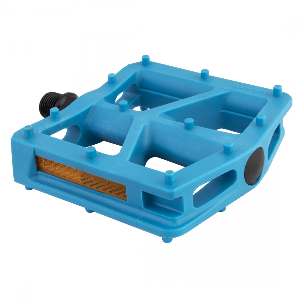 BlackOps T-Bar Nylon BMX Platform Pedals -  9/16" - Cyan Blue