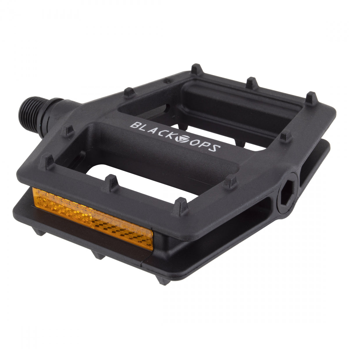 BlackOps Nylo-Form PC Sealed BMX Platform Pedals - 9/16" - Black