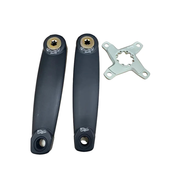 プロファイル 3ピースクランク Profile crank アーム175mm Profile Elite AL 3-Piece BMX Race Cranks - 175mm - Ltd Ed F-1