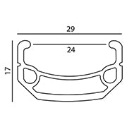 Technical drawing of a mechanical component with dimensions