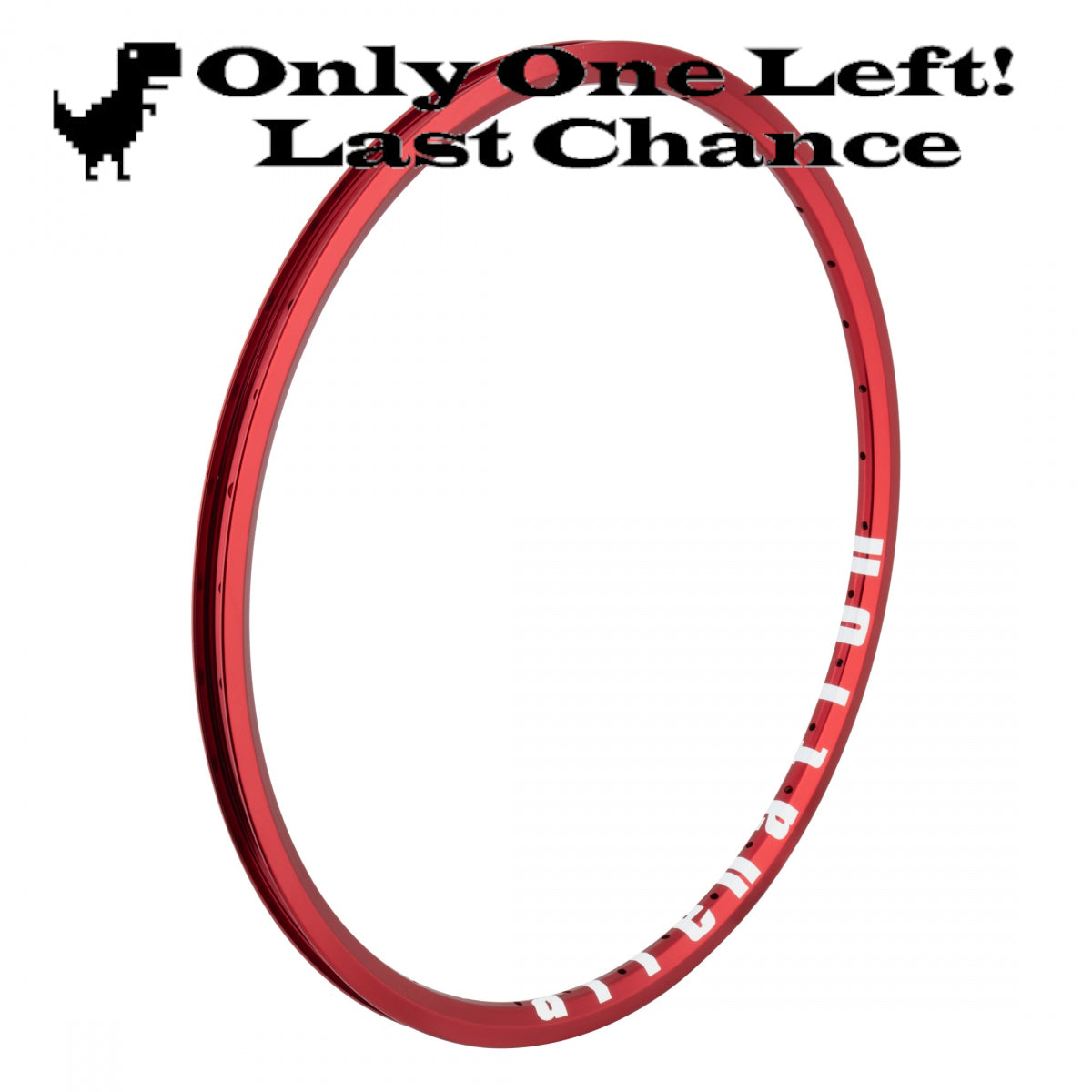 20" (451mm) Alienation Ankle Biter Aluminum Double Wall BMX Rim - 36H - Red