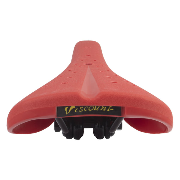 Viscount Dominator Railed Saddle / Plastic Seat - Red - BMXGuru
