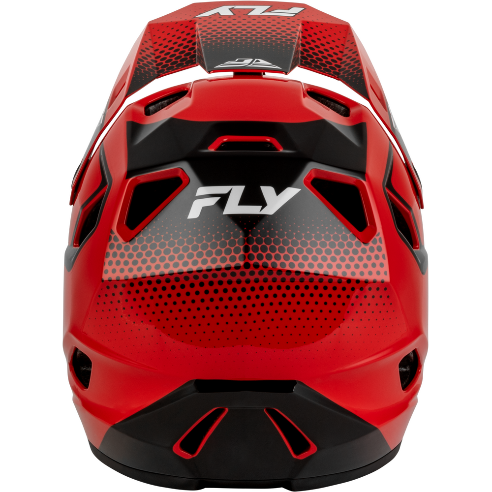 Fly Rayce Full Face BMX / DH Helmet - sz Youth L - Red/Black/White