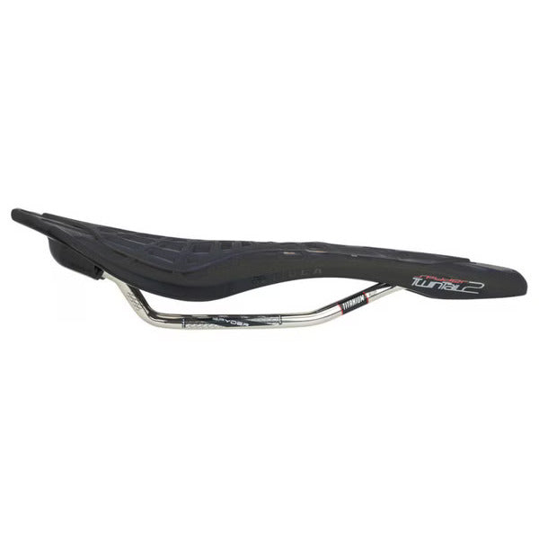 Tioga Spyder TwinTail2 Titanium Railed Seat - Black