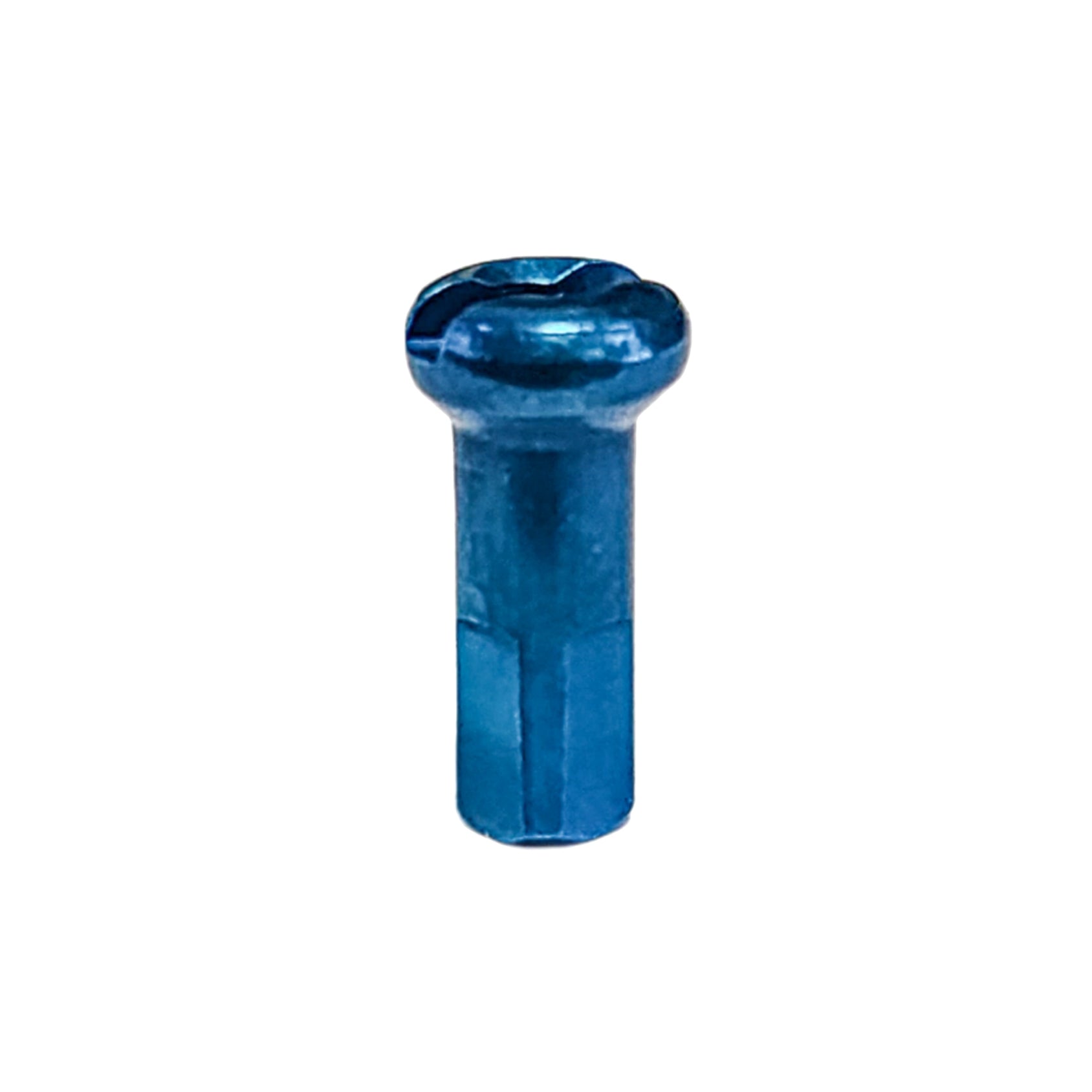 DT Swiss Premium Blue Aluminum 2.0mm 14g 12mm 1/2" spoke nipple - single