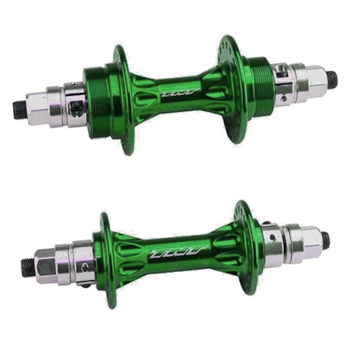 TNT Derringer Sealed BMX Flip/Flop Freewheel Hubset - 36h - 3/8" axle - Green