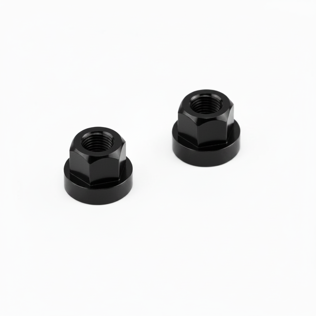 TNT Aluminum Axle Nuts - 3/8" x 26t - Set of 2 - Assorted Colors