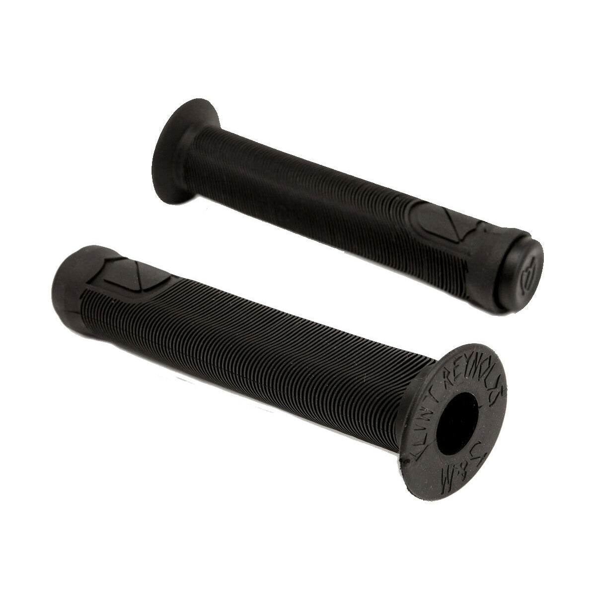 S&M Reynolds BMX Grips - Flanged - Black - USA Made