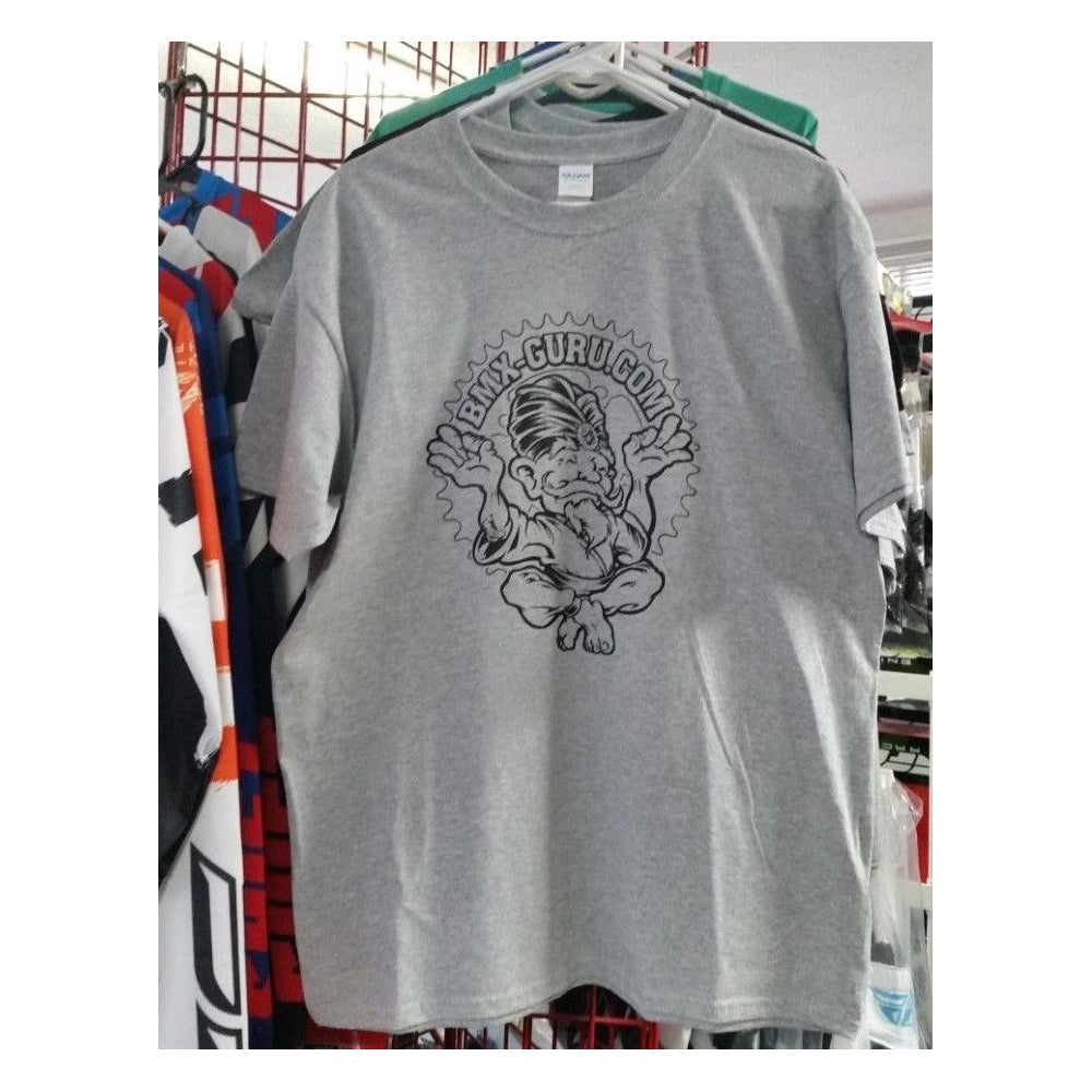 BMXGuru Short Sleeve Tee - Adult Sizes - Gray T-shirt