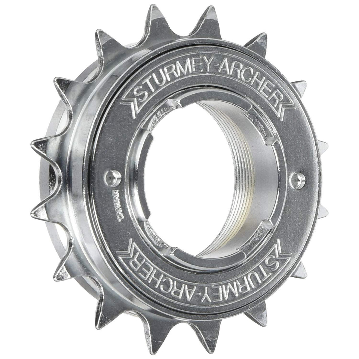 Sturmey Archer 16 tooth Freewheel on a white background 