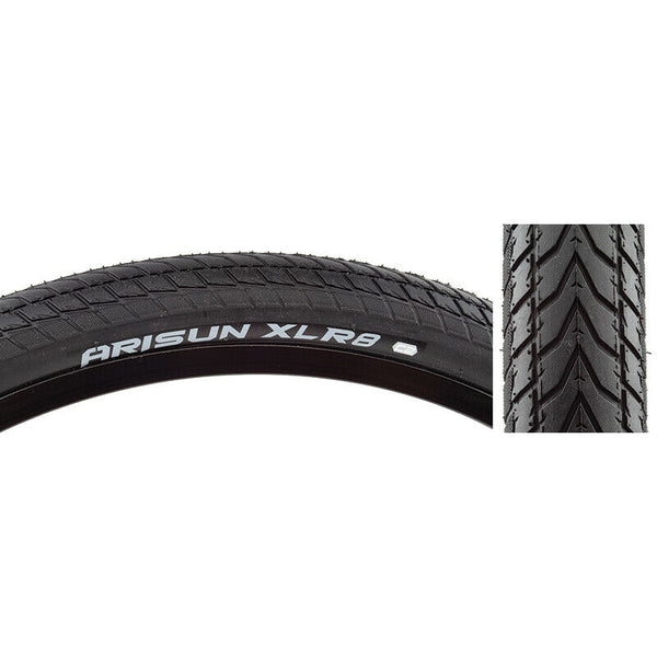 20x1 3 8 Arisun XLR8 BMX Race Tire 65psi Black BMXGuru C W Cycle