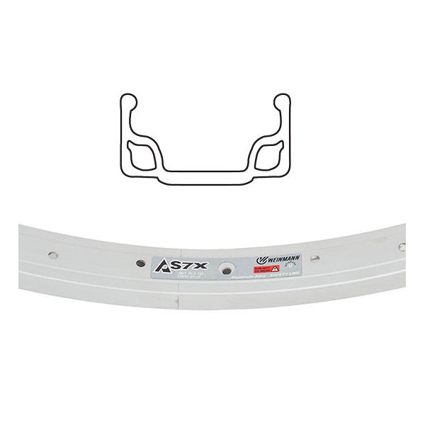 WheelMaster - Juego de ruedas Weinmann AS7X Cruiser/Comfort - 26 x 1.75, KT Coaster Hub, 36H, Plata