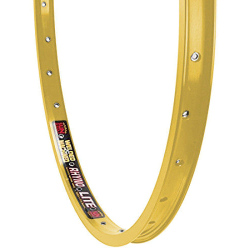 24" Sun Rhyno Lite XL Double Wall BMX Rim - 36H - Gold Anodized