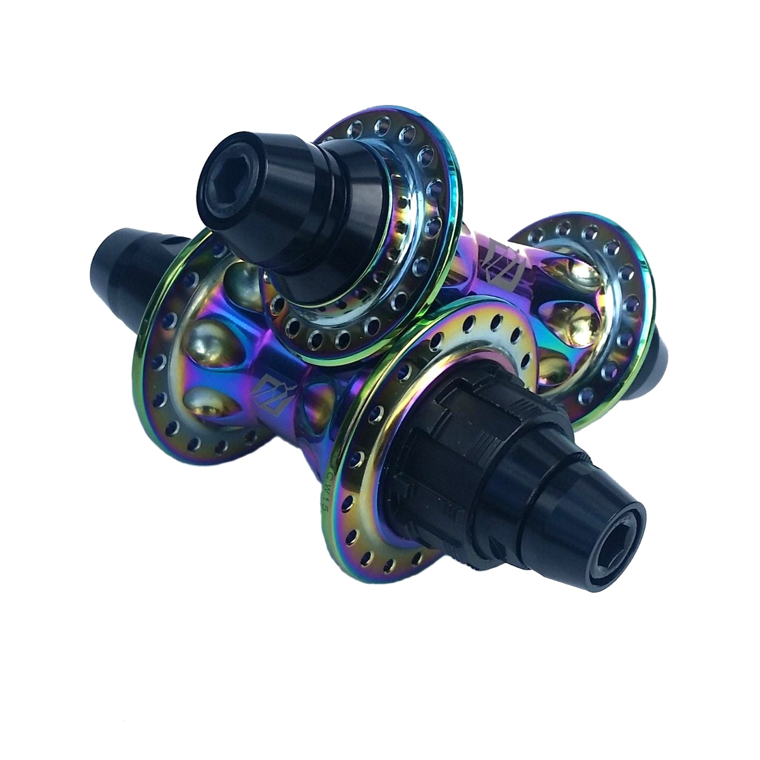 TNT Rapid Fire Sealed Cassette BMX Hubset - 36h 3/8" axles - 150 pts - Oil Slick