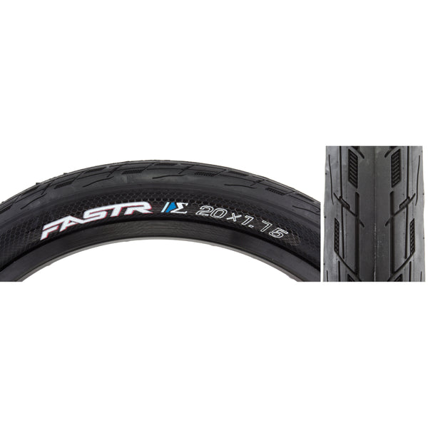20x1.75 Tioga Fastr X S-Spec Folding BMX tire - Black - BMXGuru