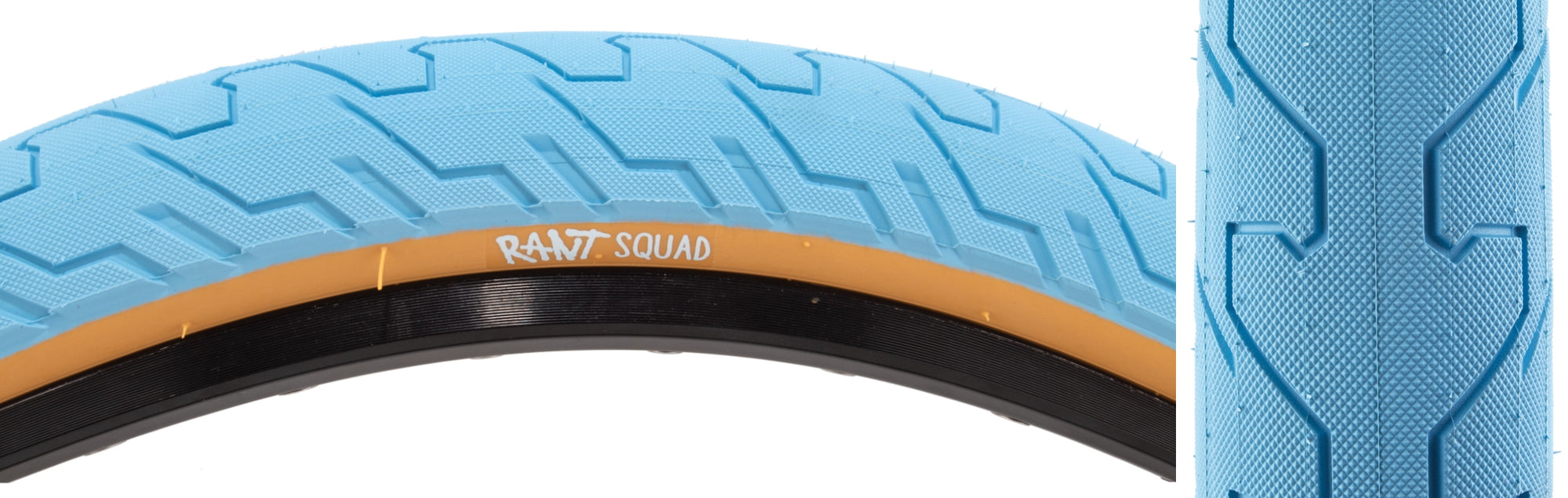 Plášť BMX - RANT Squad 20x2,35" - Sky Blue/Tan Wall