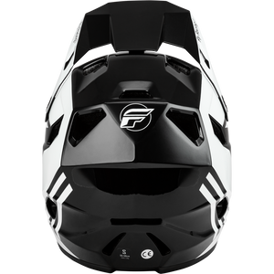 Fly Rayce Full Face BMX / DH Helmet - sz Youth M - Gloss Black/White/Gray