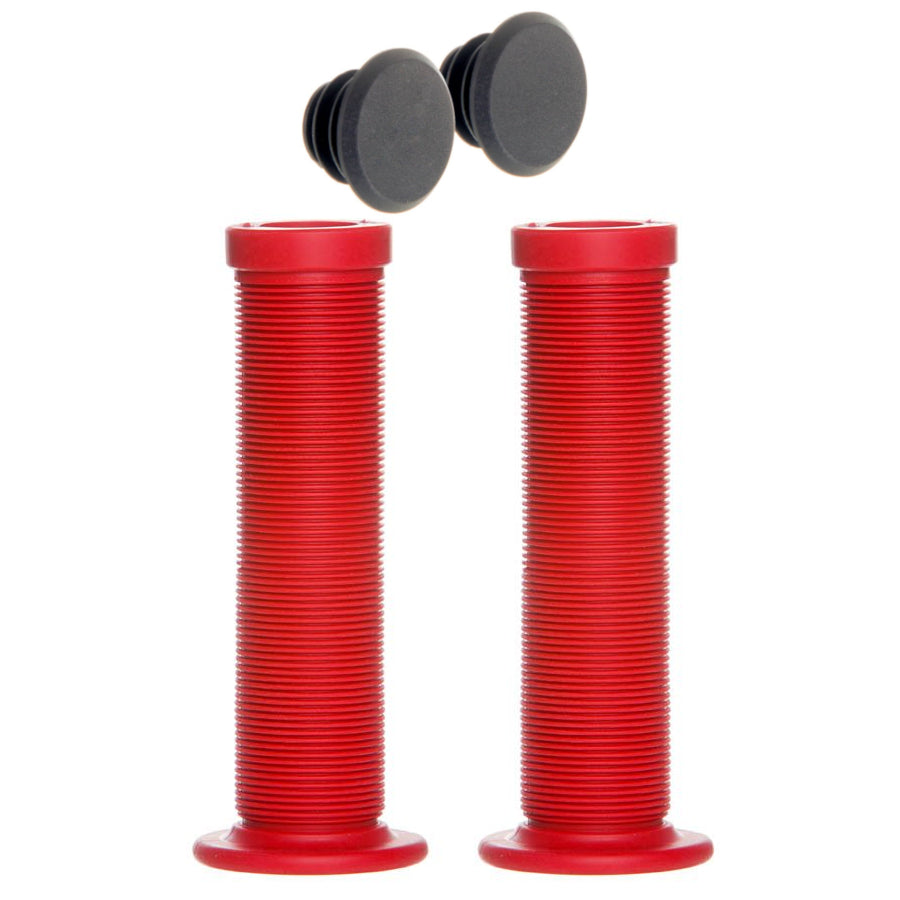 EVO Gripton Grips w/ Bar Ends - Flanged - Red