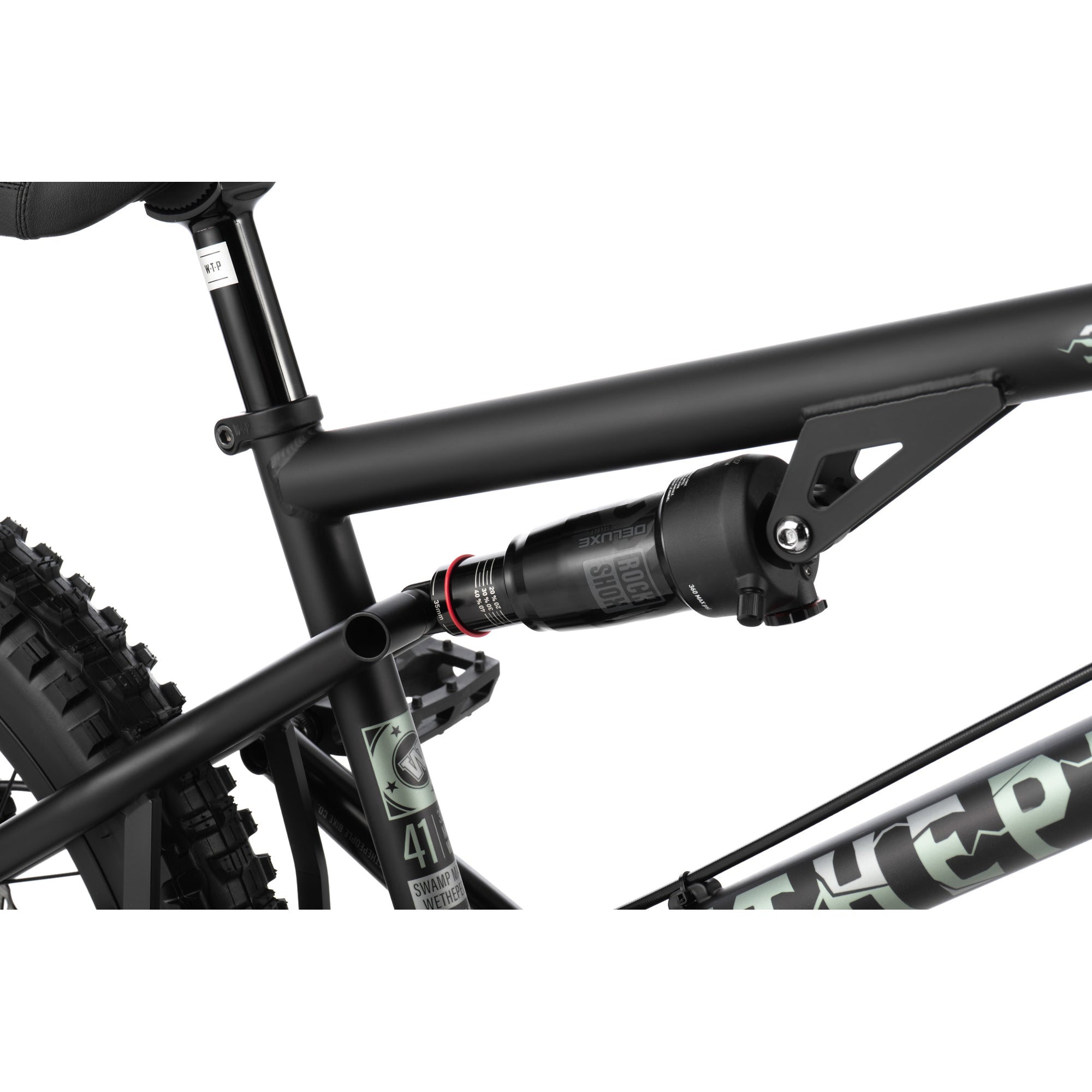 Wethepeople Swamp Master - Full Suspension 20" BMX Bike - 21.5"TT - Matte Black *IN STORE PICK-UP ONLY*