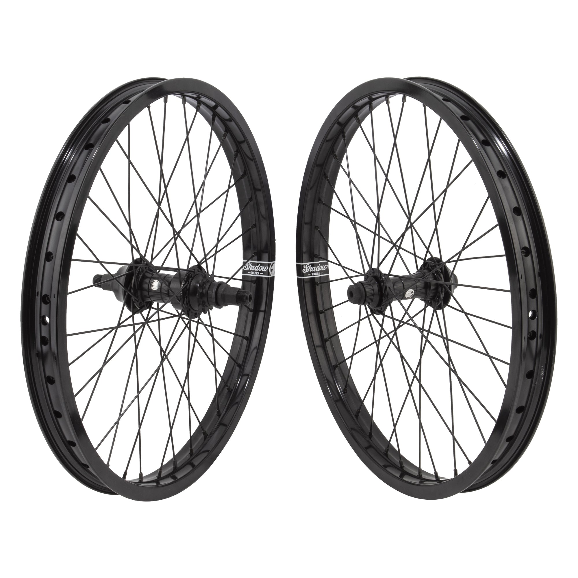 20 Shadow Conspiracy Symbol BMX Wheelset 9t RHD Sealed Pair Black