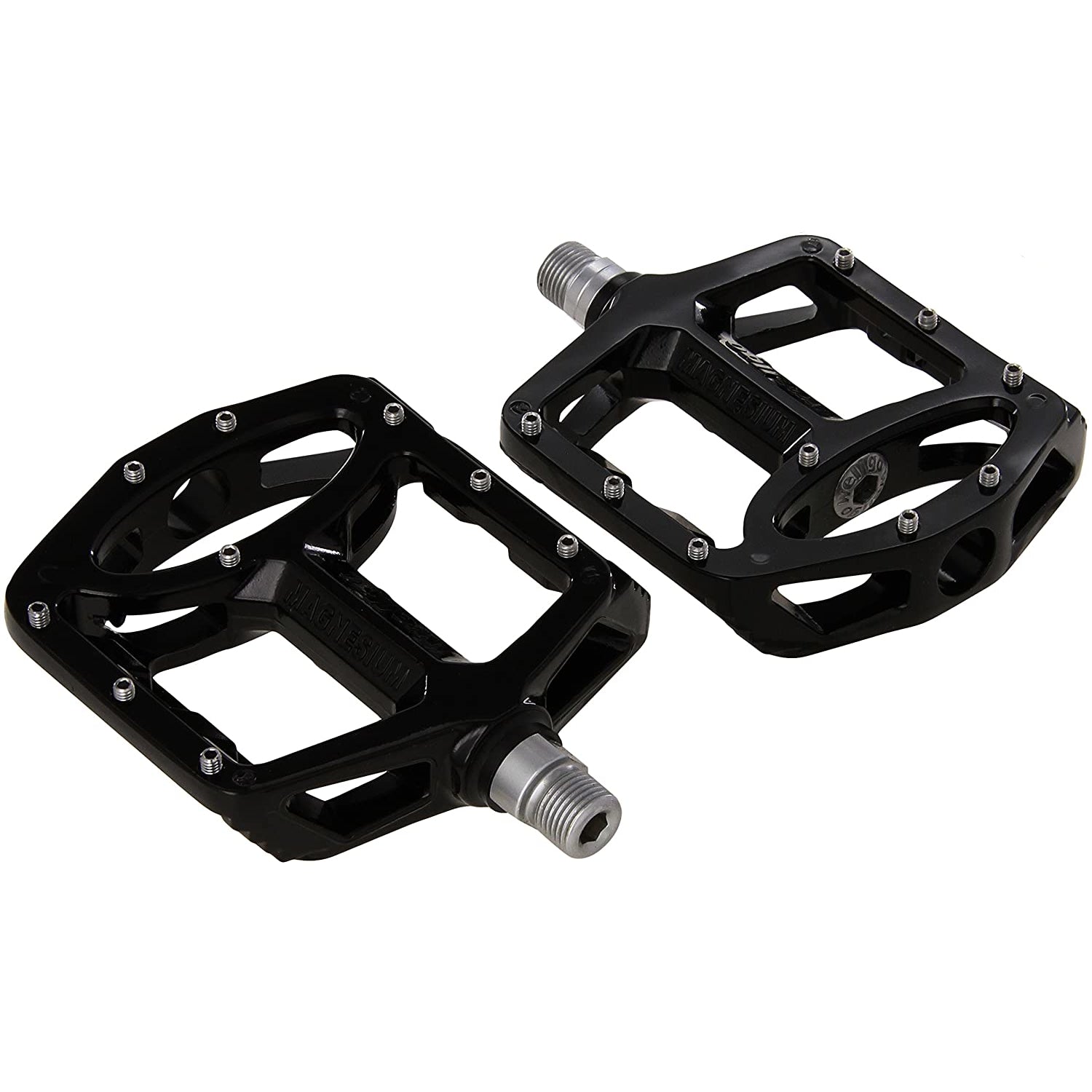 Wellgo MG-1 Magnesium Pro Size Platform Pedals - 9/16" - Black