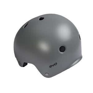 billet silver motorcycle helmet Evo Nollie Classic Youth BMX / Skate Helmet - L/XL - Billet Silver