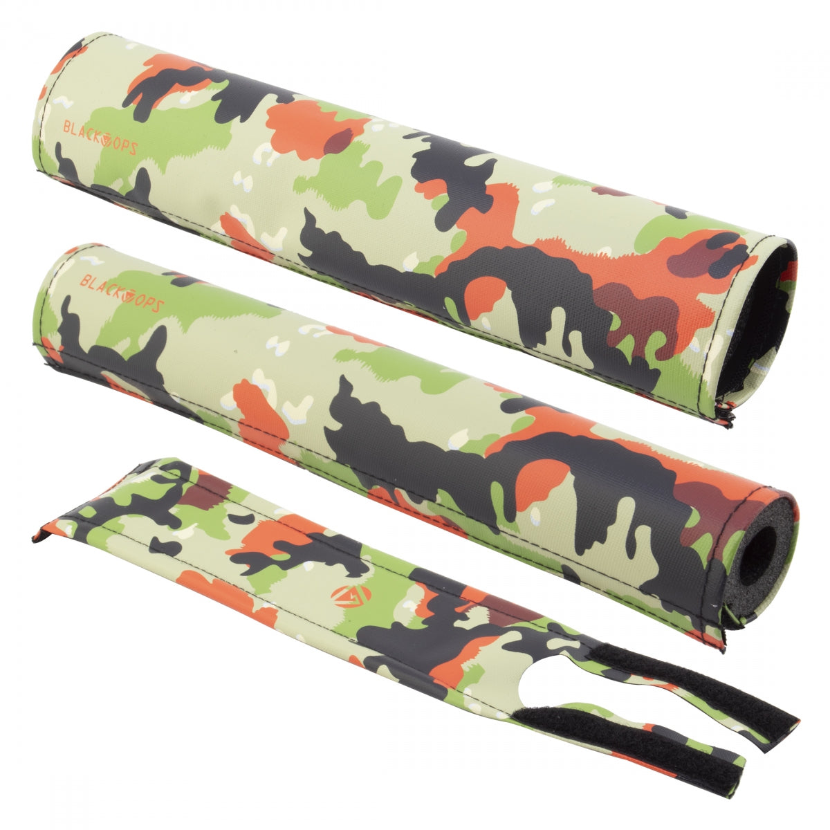 BlackOps SpecOps 3 Piece BMX Padset - Tree Bark Camo Orange