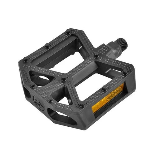 bmx pedal size Wellgo B289 Black Platform Textured Resin Pedal