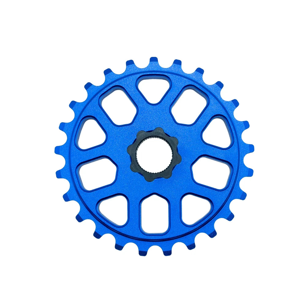 25t Spline Drive Aluminum Sprocket Blue BMXGuru C W Cycle