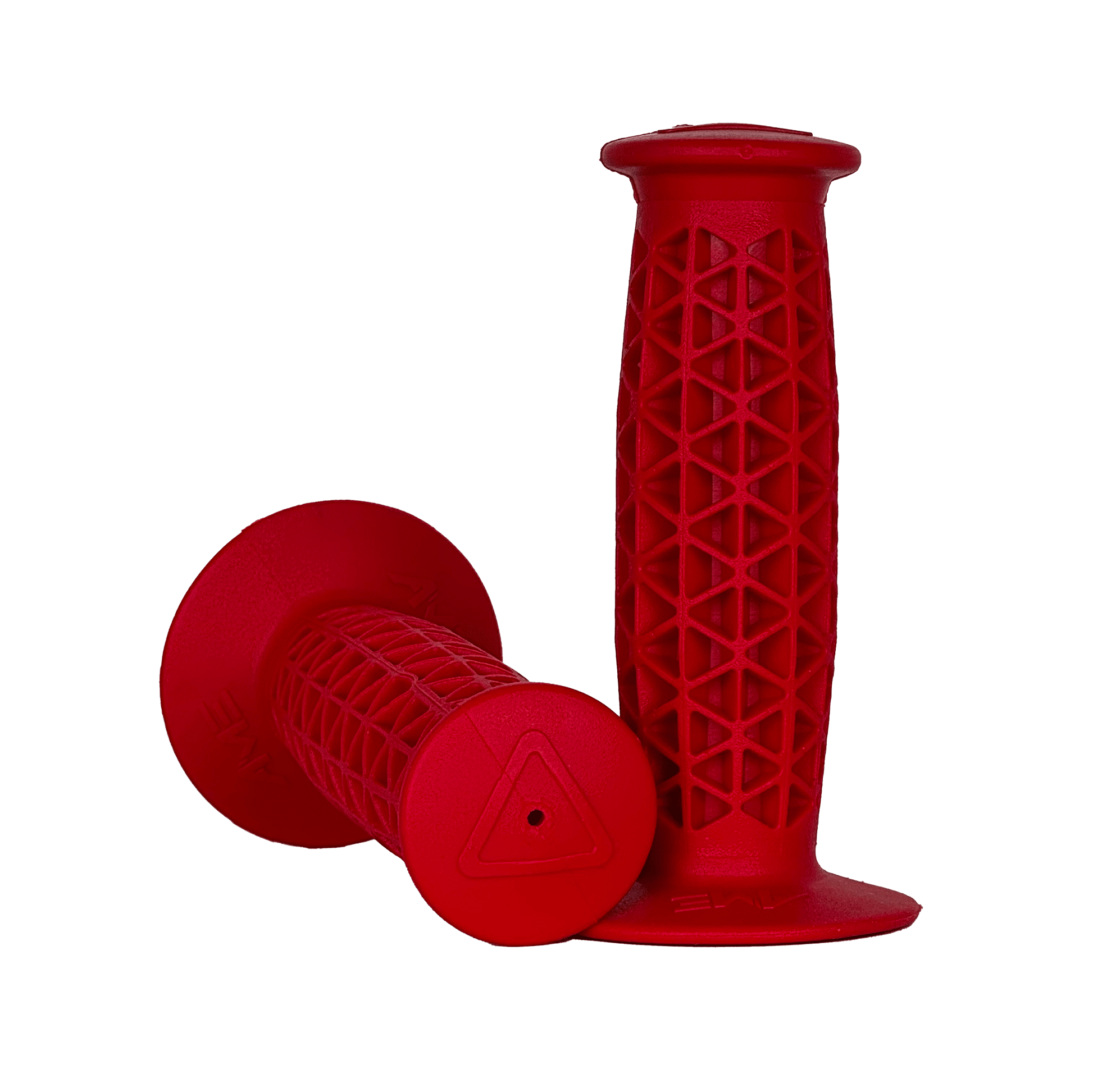 AME SuperSoft Flanged BMX Grips - Flanged - Red - USA Made