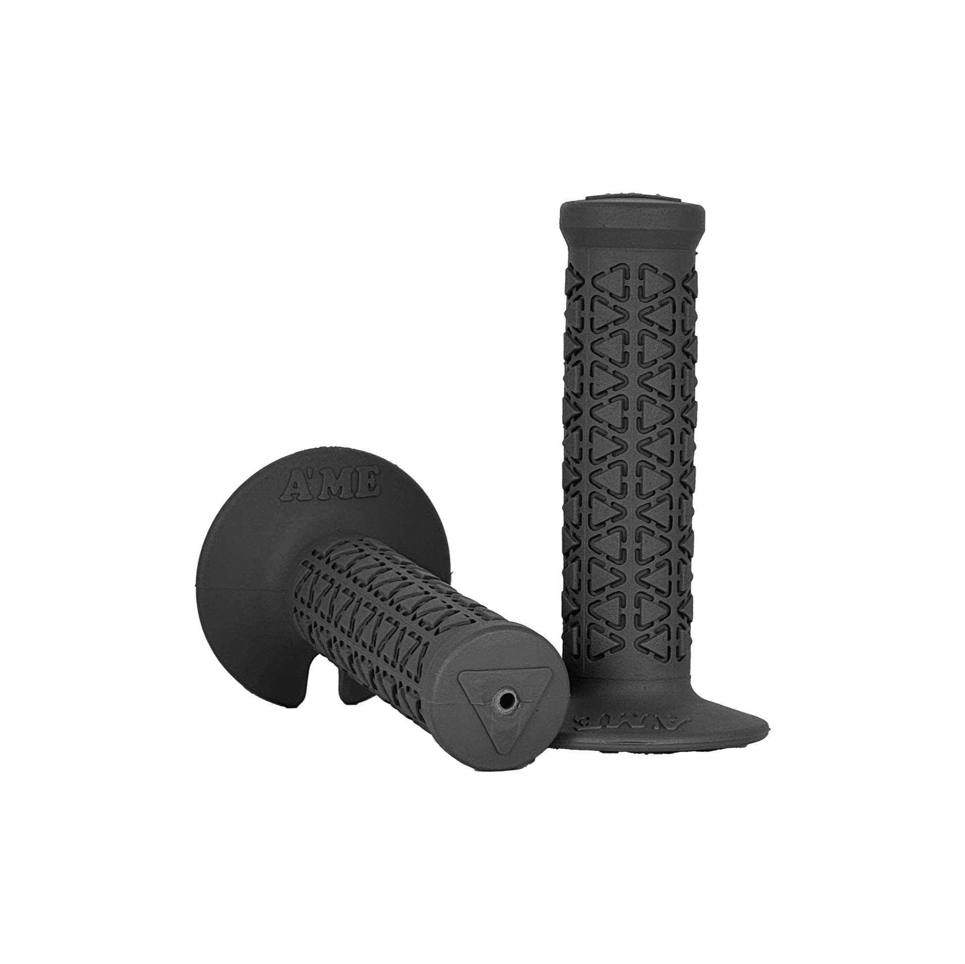 AME Mini BMX Grips - Flanged - Gray - USA Made