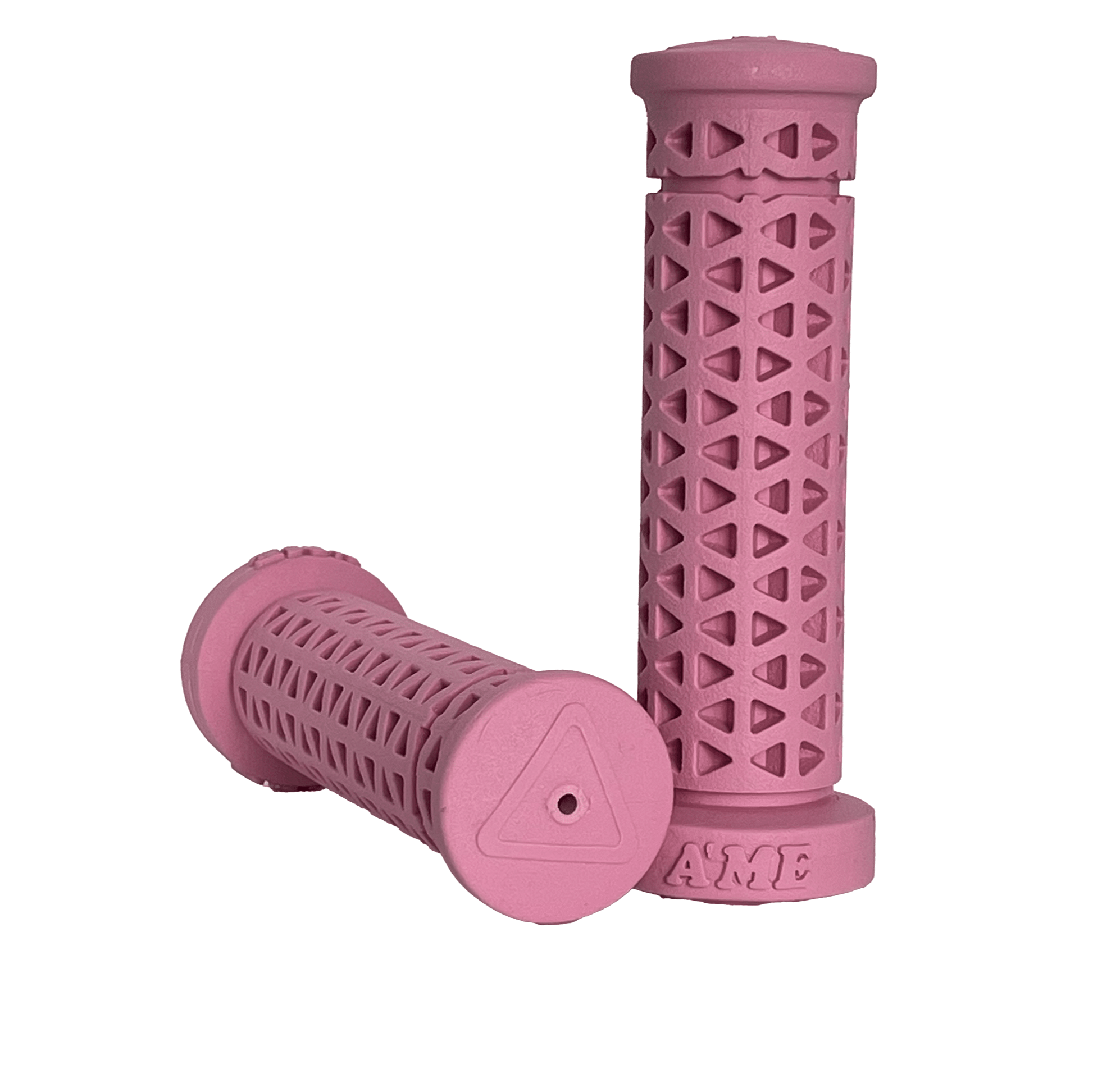 AME Zone Flangless BMX grips - Pink - USA Made