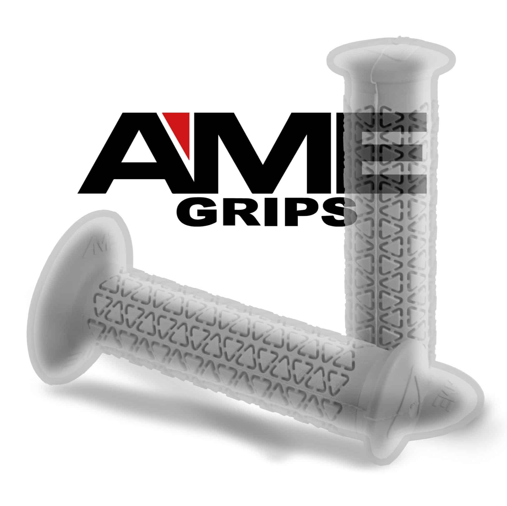 AME Rounds BMX Grips - Clear - USA Made