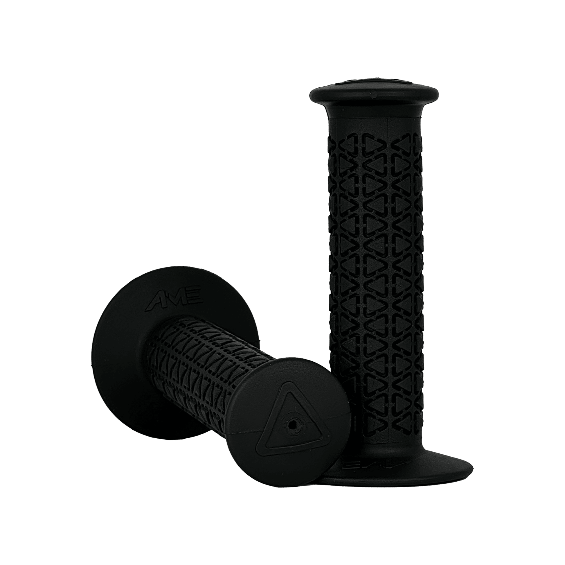 AME Rounds BMX Grips - Black - USA Made