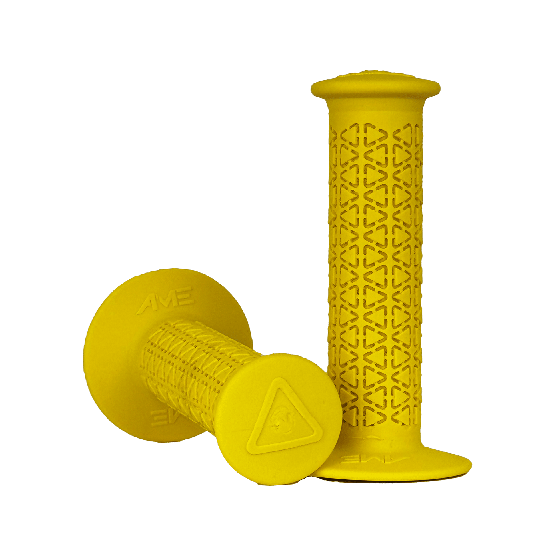AME Rounds BMX Grips - Yellow - USA Made
