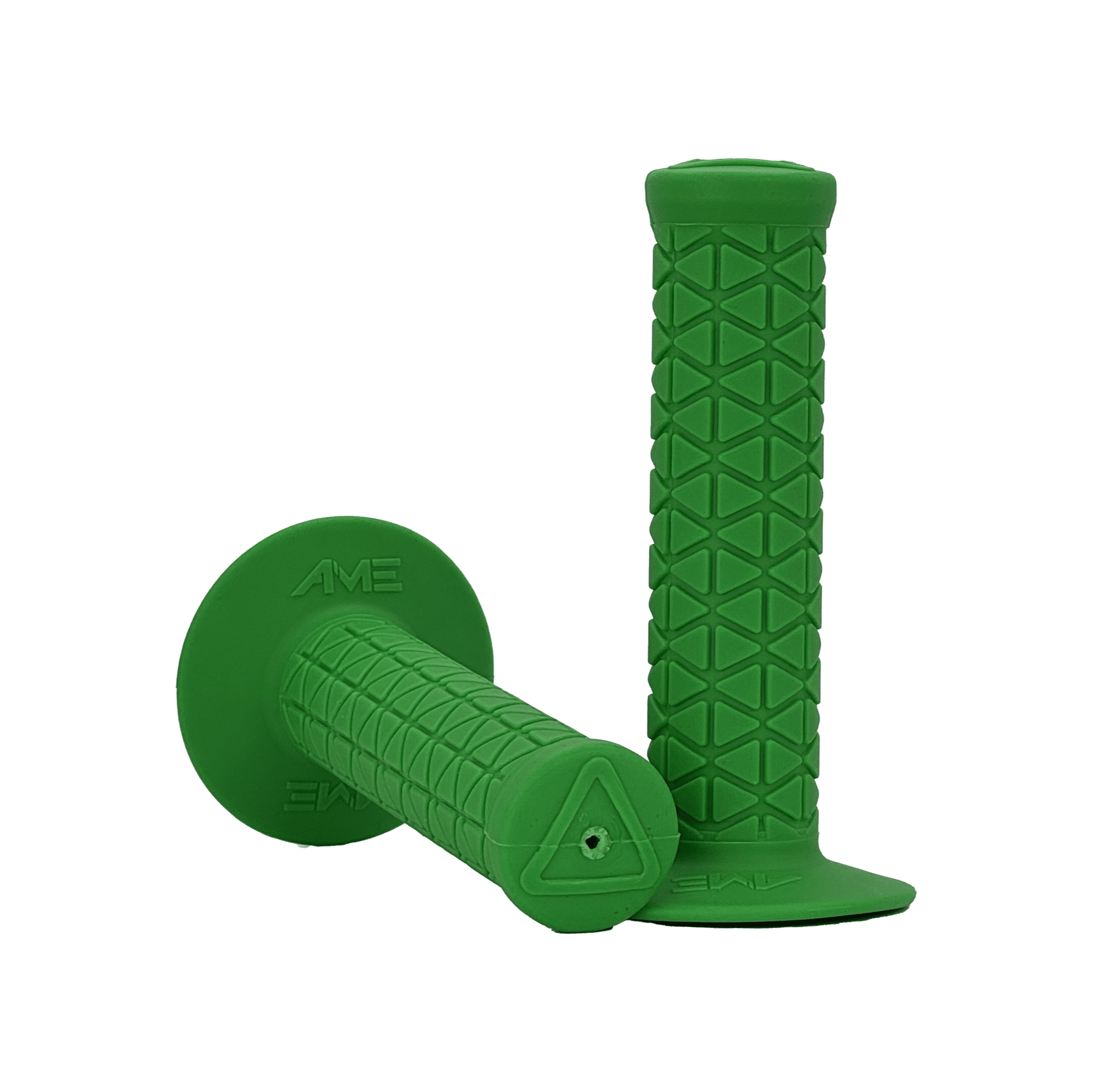 AME Triangle BMX Grips - Green - USA Made